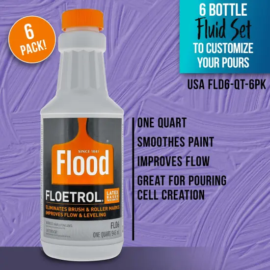 1 Quart Floetrol Additive for Paint Pouring - 6 Pack {2}