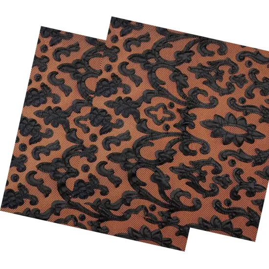 Renee Embroidered Mesh Fabric {7}