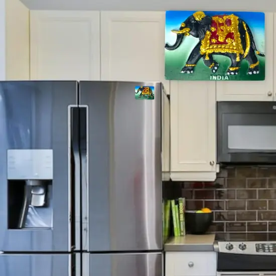 India Fridge Magnet Souvenir, Refrigerator Magnets, Indian Return Gift, India Taj Mahal ,indian Rickshaw, Elephant, Om Magnet, Hindu God Goddess, Desi Gifting {3}