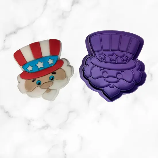 Uncle Sam Cookie Cutter and Stamps {5}
