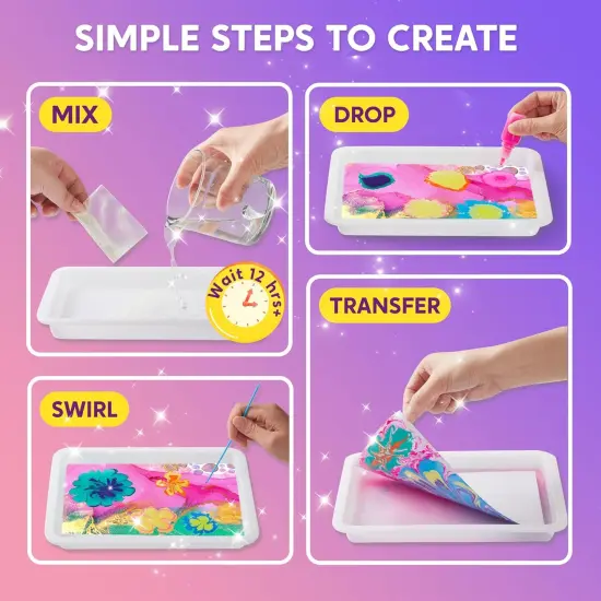 Kits Marbling Paint for Kids, Metallic {4}