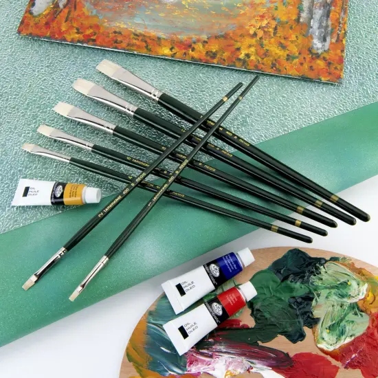 RSET-400B | Regis&trade; 7pc Oil & Acrylic Bright Brush Set {5}