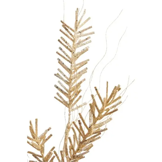 30&rdquo; Champagne Glitter Sequin Pine Spray {3}