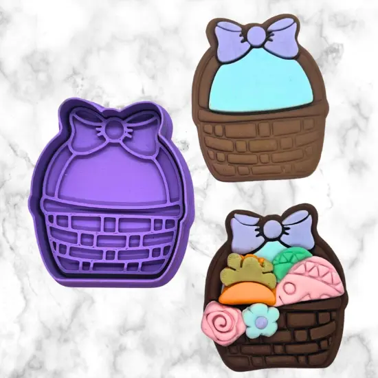 Easter Basket with Bow #1Cutter and Embosser {3}