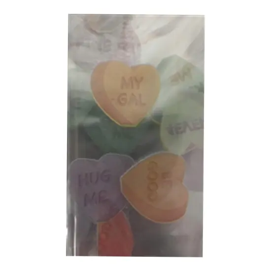 Large Conversation Hearts Cello Treat Bag {1}