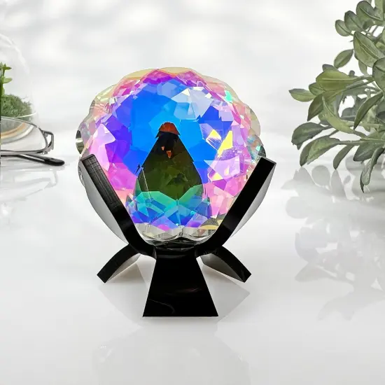 Plymor Black Acrylic Ball or Sphere Flower Petal Display Holder Stand, 1.375" H x 1.75" W x 1.75" D {3}