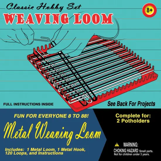 Pepperell Weaving Loom Retro Craft Kit, Red, 1 Count (Pack of 1) {3}