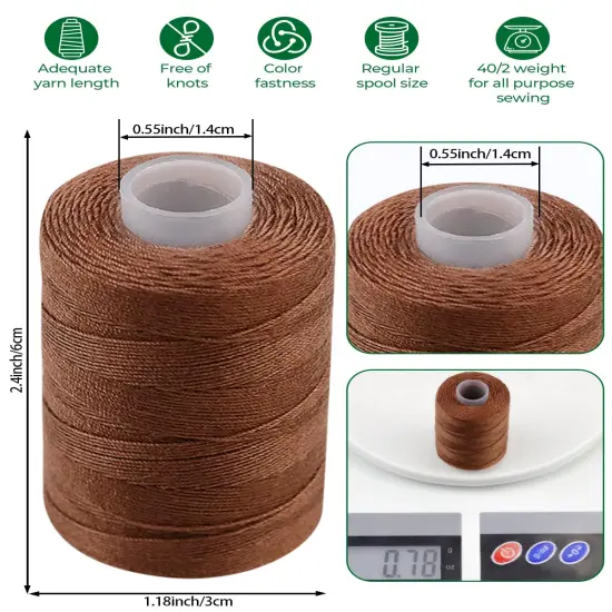 5 Rolls Hair Extension Thread Sewing Threads Hair Weave Threads with 30 Pieces T/C/J/I Needles Using for Hand Sewing,Hair Extensions,Wig Making Hair Extensions Modelling Crafts CJ {6}