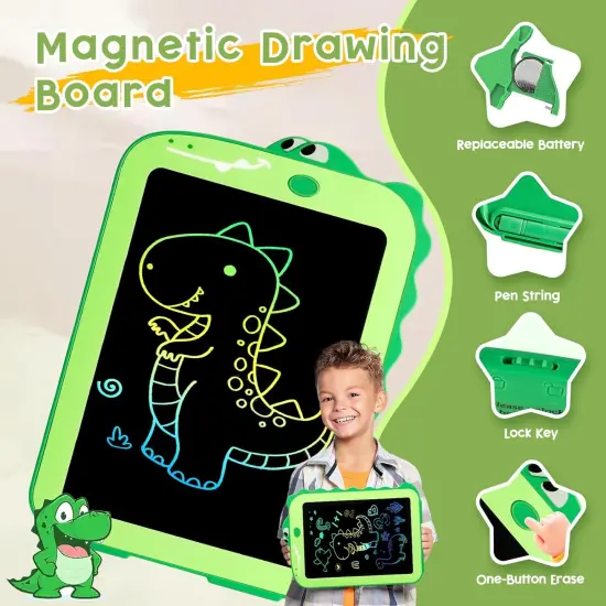 Teriph LCD Writing Tablet Green Dinosaur {5}