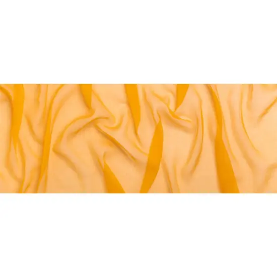 1 Yard Mango Crinkled Silk Georgette Lightweight Designer Deadstock Fabric 51 inch Width {3}