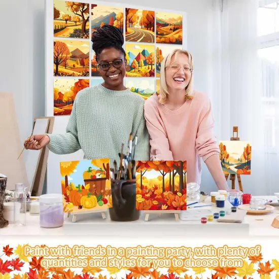 Painting Autumn Painting Canvas 6" x 6(Fall) {2}