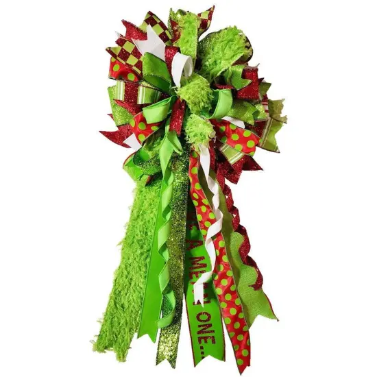 2.5" Furry Ribbon: Lime Green (10 Yards) {2}