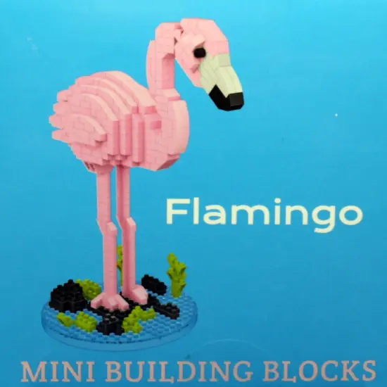 Mini Building Blocks - Flamingo {4}