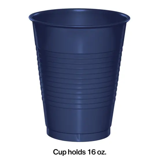 240 pc Bulk Navy 16 oz Plastic Cups {3}