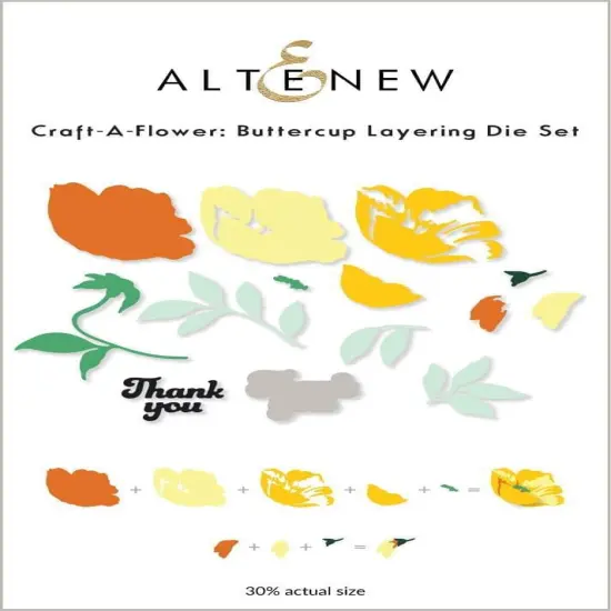 Craft-A-Flower: Buttercup Layering Die Set {1}