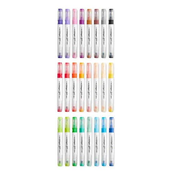 KINGART&reg; Twin-Tip&reg; Watercolor Pens 24 Colors {4}