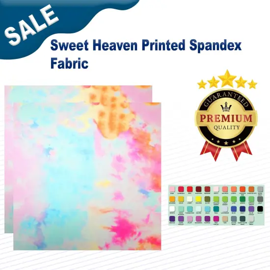 Sweet Heaven Printed Spandex Fabric {1}