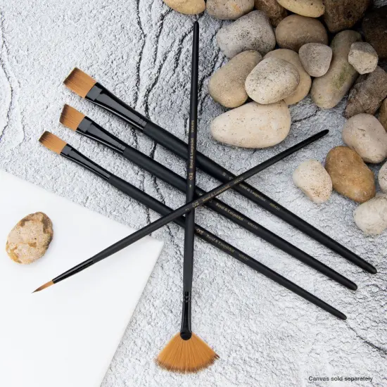 RSET-4309 | Essentials&trade; 5pc Gold Taklon Variety Brush Set 4309 {3}