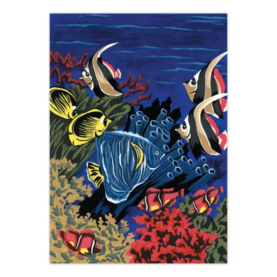 PJS6 | Painting by numbers&trade; 10pc 8.75" x 11.375" Underwater Blues Painting Project {2}