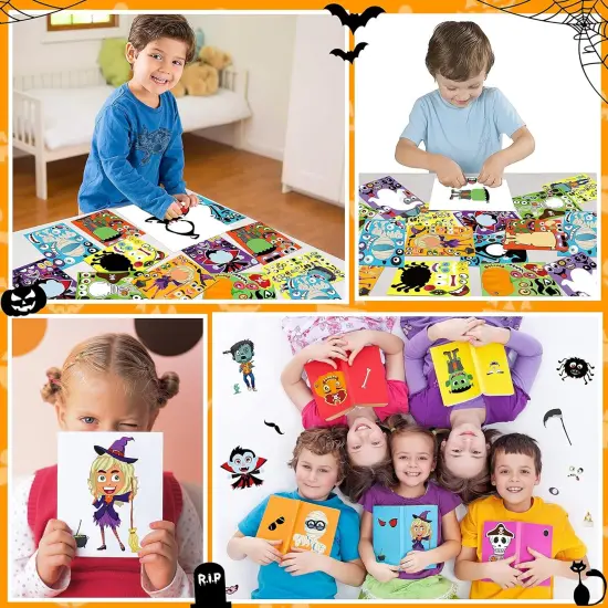 70 Sheets Halloween Stickers Crafts for Kids {2}