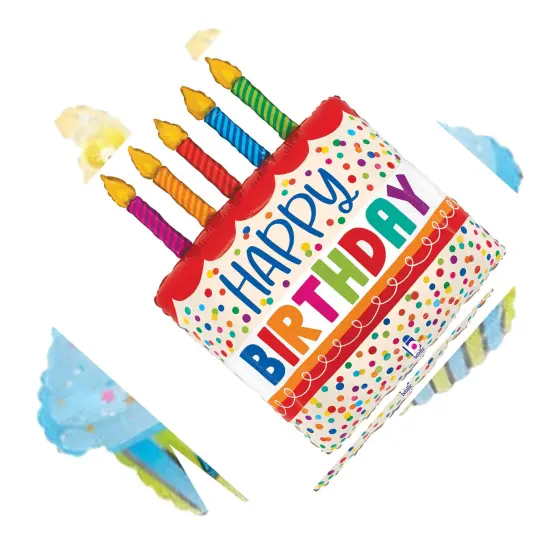 Betallic&reg; 30 Inch Birthday Cake Bright Candles {2}