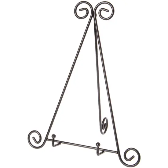 Bard's Black Metal Easel, 15" H x 12" W x 10" D (For 10.5" - 11.5" Plates) {1}