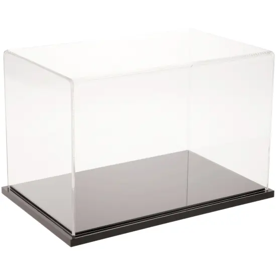 Plymor Clear Acrylic Display Case, 11" W x 7" D x 7" H Black Base {2}