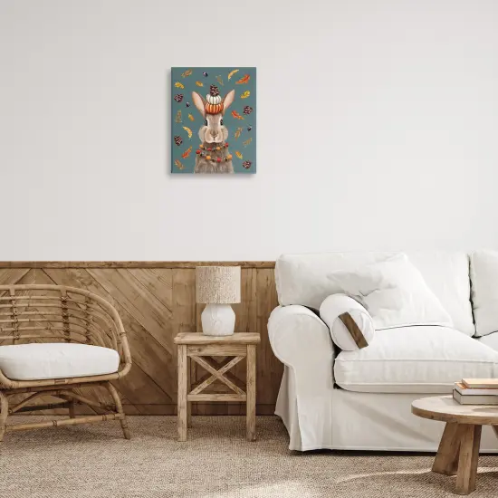 Stupell Industries Festive Autumnal Hare Canvas Design by Elizabeth Tyndall {2}