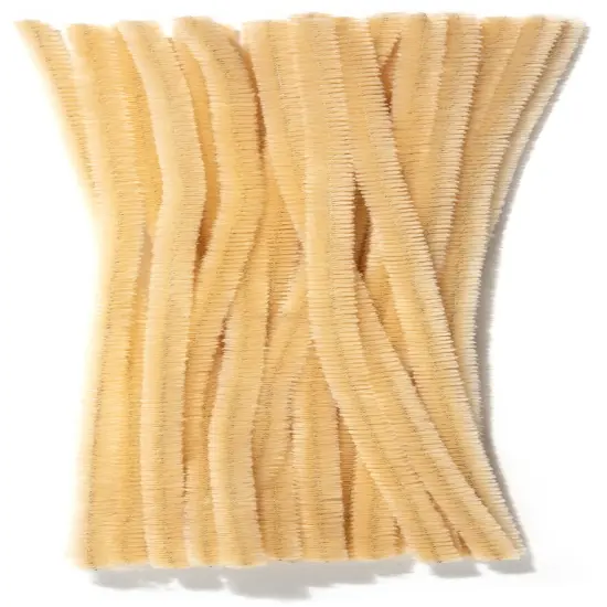 CousinDIY Chenille Stems 6mmx12" 25/Pkg-Beige {3}