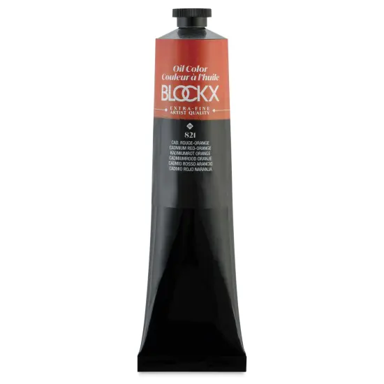 Blockx Artist Oil Color - Cadmium Red Orange, 200 ml tube {1}