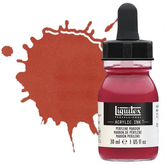 Liquitex Professional Acrylic Ink 30ml Bottle Perylene Maroon {1}
