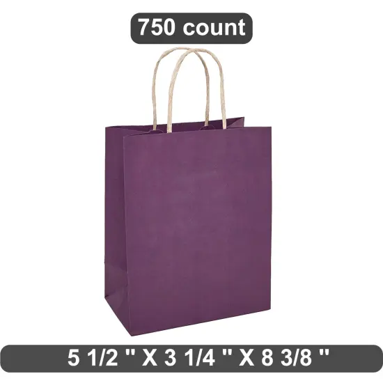 Space-Efficient Kraft Paper Bag 5.5" x 3.25" x 8.375" {1}