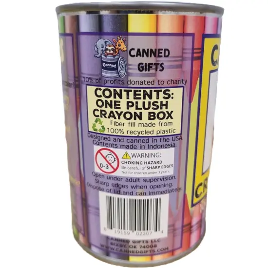 CANNED CRAYON BOX STUFFED ANIMAL {5}