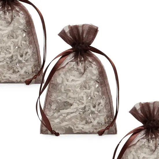 4&rdquo; x 6&rdquo; Organza Gift Bags Soft and Elegant Design {4}