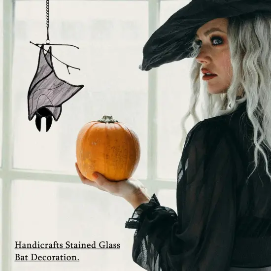 Stained Glass Bat Decor {3}