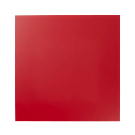 2-Pack Opaque Cast Acrylic Sheet, 1/8-Inch Thick 11.75x11.75-Inch Square Plastic Tiles for Wall Decorations, Laser Cutting, Arts and Crafts, and Custom Signs for Cafes and Boutiques (Red) {6}