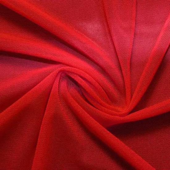 1 Yard Classic Collection Power Mesh Fabric, 60" Wide Nylon Spandex Blood Red {5}