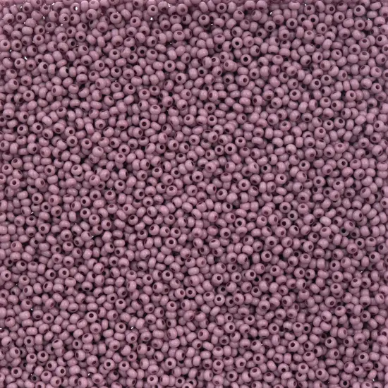 John Bead 11/0 Opaque Dyed Solgel Czech Glass Seed Beads, 250g Plum {1}