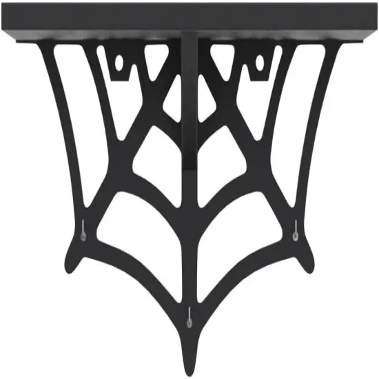 Gothic Halloween Hanging Shelf with Hooks {4}
