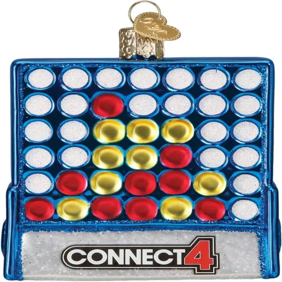 Old World Christmas Connect 4 Ornament {1}