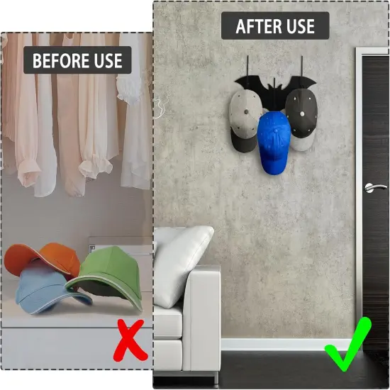 Goth Hat Rack for Baseball Caps {3}