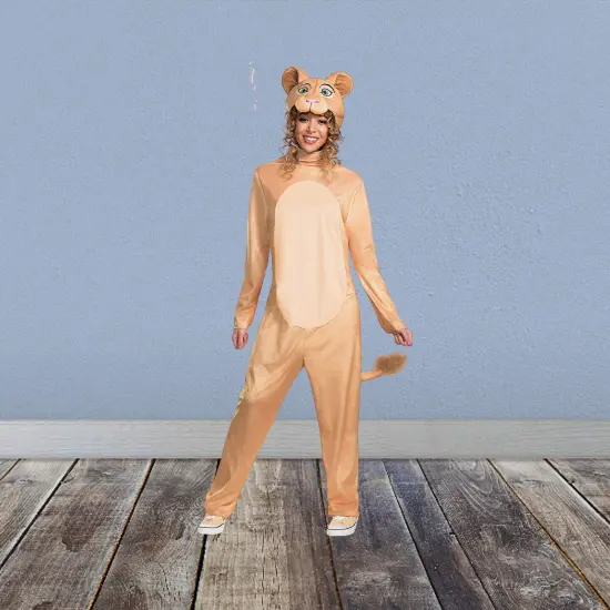 Adults Nala Jumpsuit Costume with Headpiece, Disney&rsquo;s The Lion King S/M Adult Small/Medium fits sizes 38&ndash;40 {1}