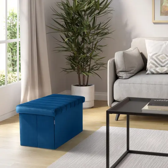 Seville Classics Channel Tufted Storage Trunk {8}