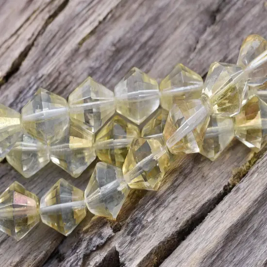 16mm Crystal Celsian Faceted Bicone Beads {3}