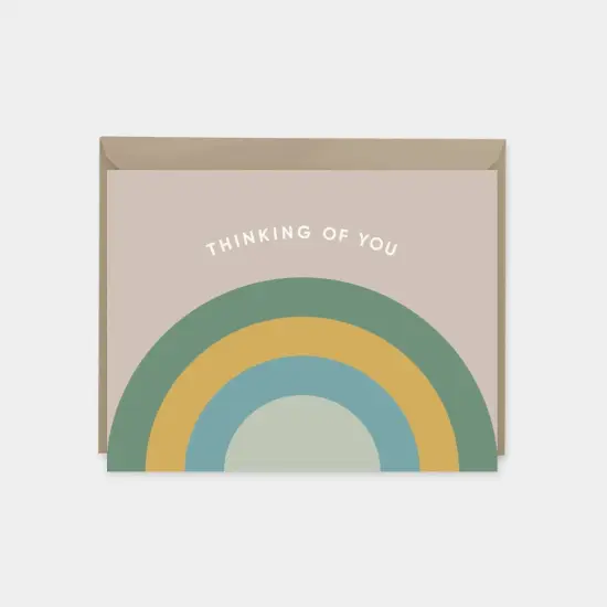 Rainbow Arc Thinking of You Card {4}