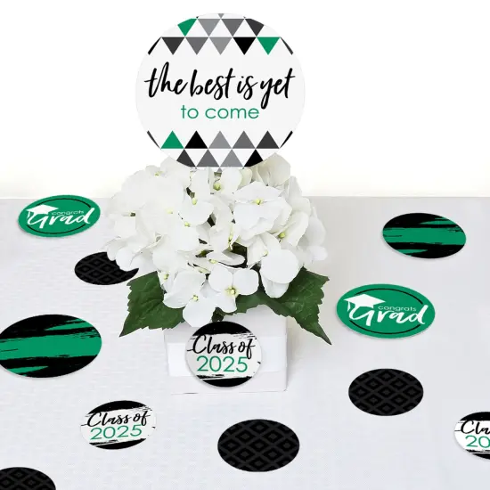 Big Dot of Happiness 2025 Green Graduation Party Giant Circle Confetti - Party Decorations - Large Confetti 27 Count {7}