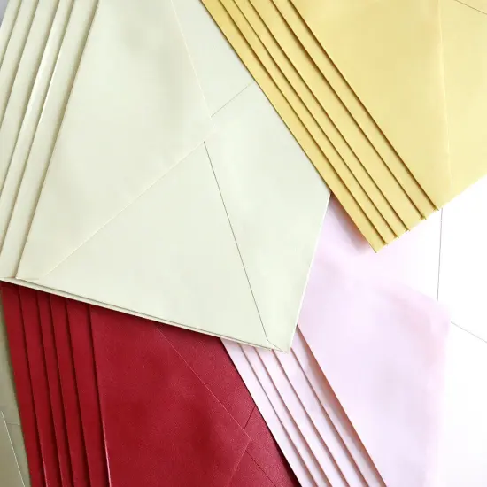 Shimmer Blush Cards and Envelopes {3}