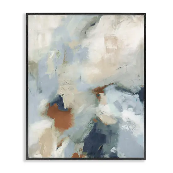 Stupell Industries Foggy Ombre Brush Strokes Framed Giclee Wall Art Design by Michele Gort {1}