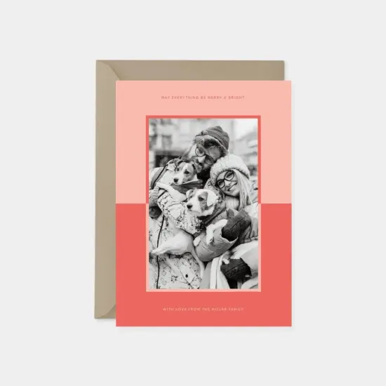 Color Block Holiday Photo Card {3}