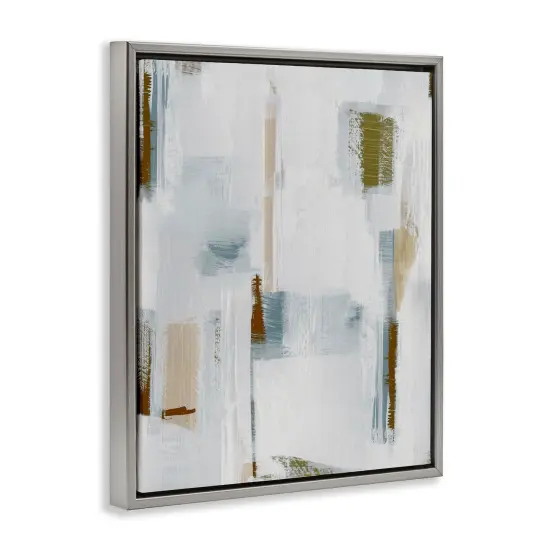 Stupell Industries Abstract with Subtle Forms Framed Floater Canvas Wall Art Design by Susan Jill {3}